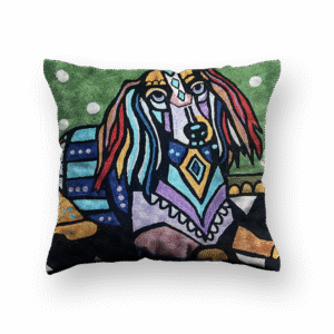Boho Dog Face Cushion